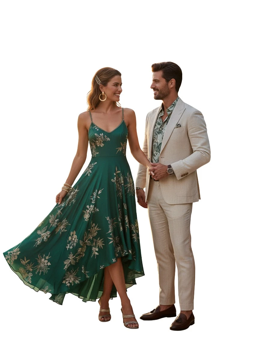 Gemma Deeks Style Guide: Cocktail Attire Date night in Costa Rica Summer 2026