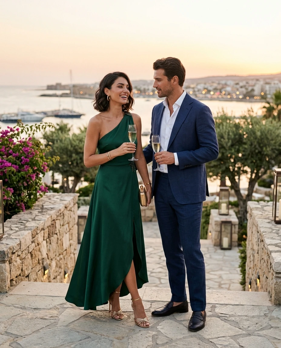 Gemma Deeks Style Guide: Cocktail Attire Date night in Cyprus Summer 2026