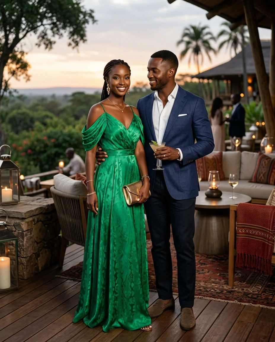 Gemma Deeks Style Guide: Cocktail Attire Date night in Kenya Summer 2026