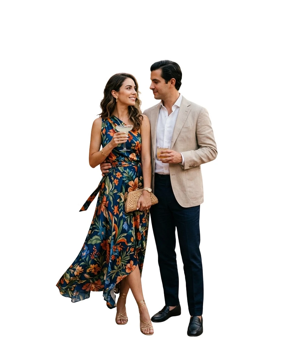 Gemma Deeks Style Guide: Cocktail Attire Date night in Mexico Summer 2026