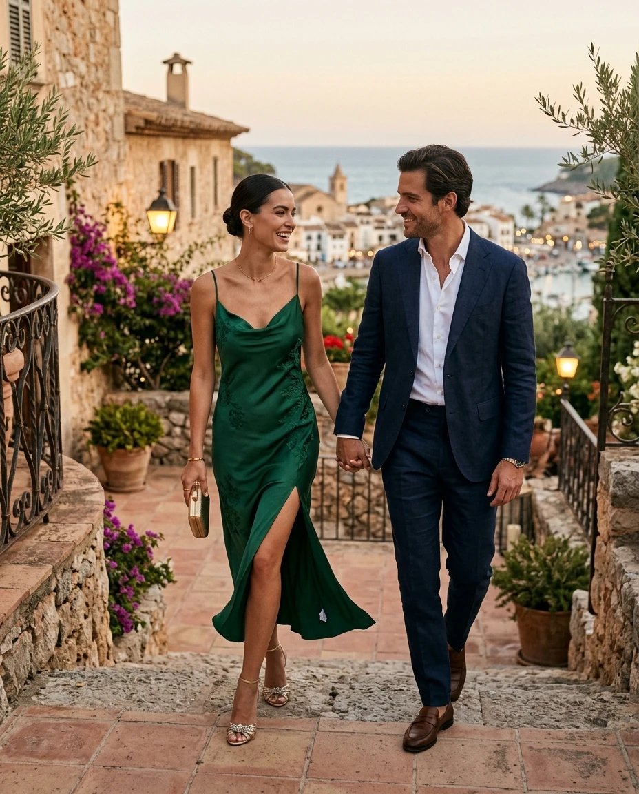 Gemma Deeks Style Guide: Cocktail Attire Date night in Spain Summer 2026