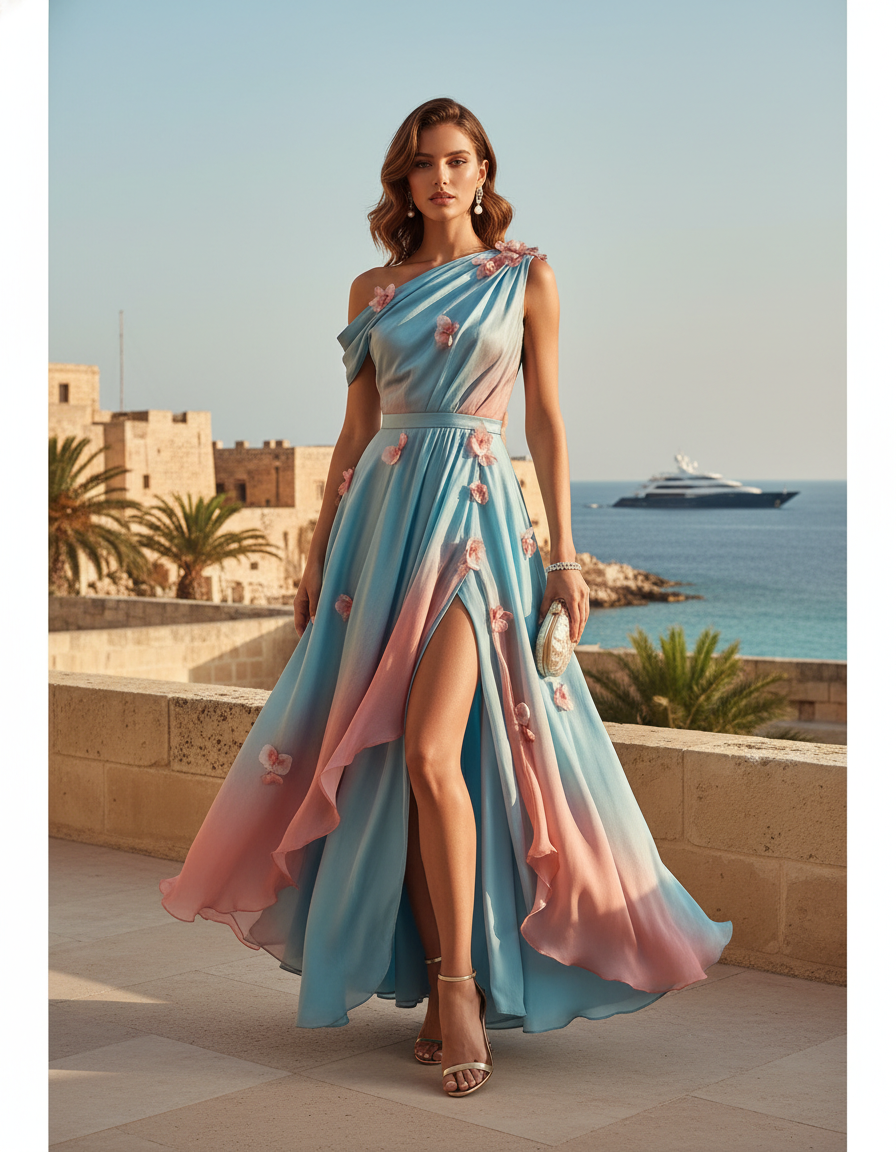 Gemma Deeks Style Guide: Cocktail Attire Designer Summer Dresses in Malta Summer 2026