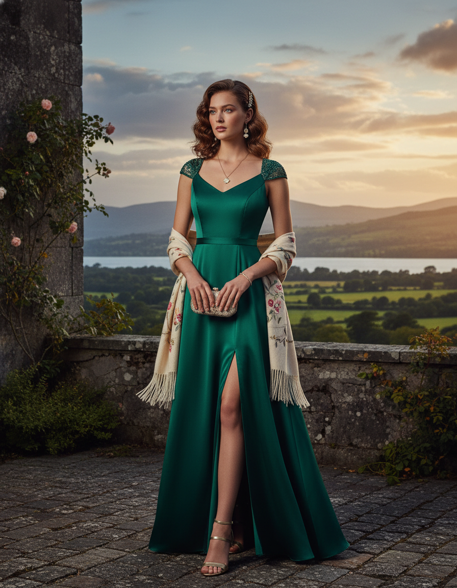 Gemma Deeks Style Guide: Cocktail Attire dinner outfit in Ireland Summer 2026