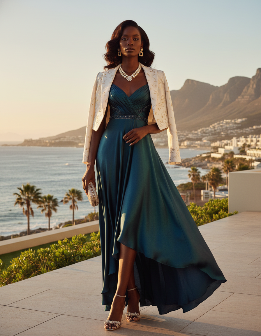 Gemma Deeks Style Guide: Cocktail Attire dinner outfit in South Africa Summer 2026
