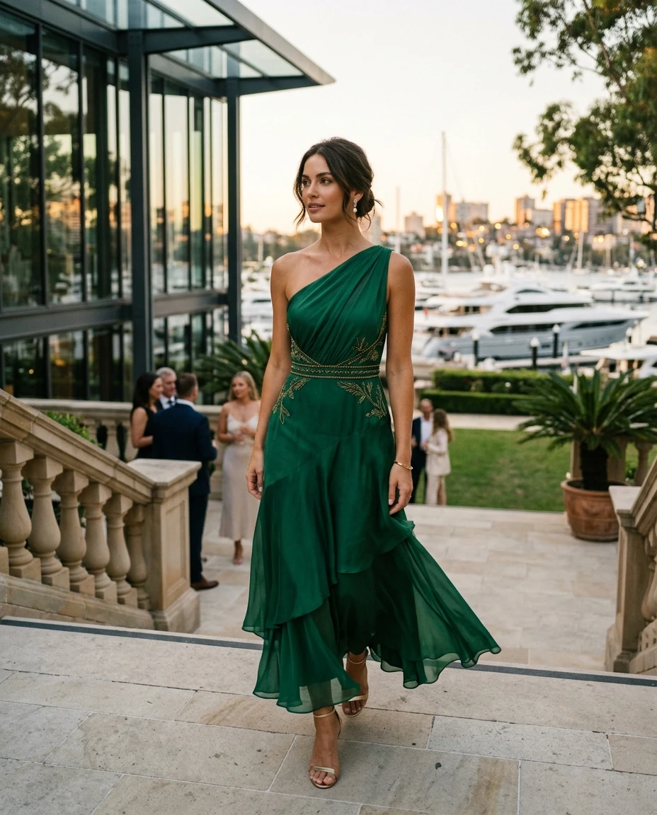 Gemma Deeks Style Guide: Cocktail Attire gala gown in Australia Summer 2026