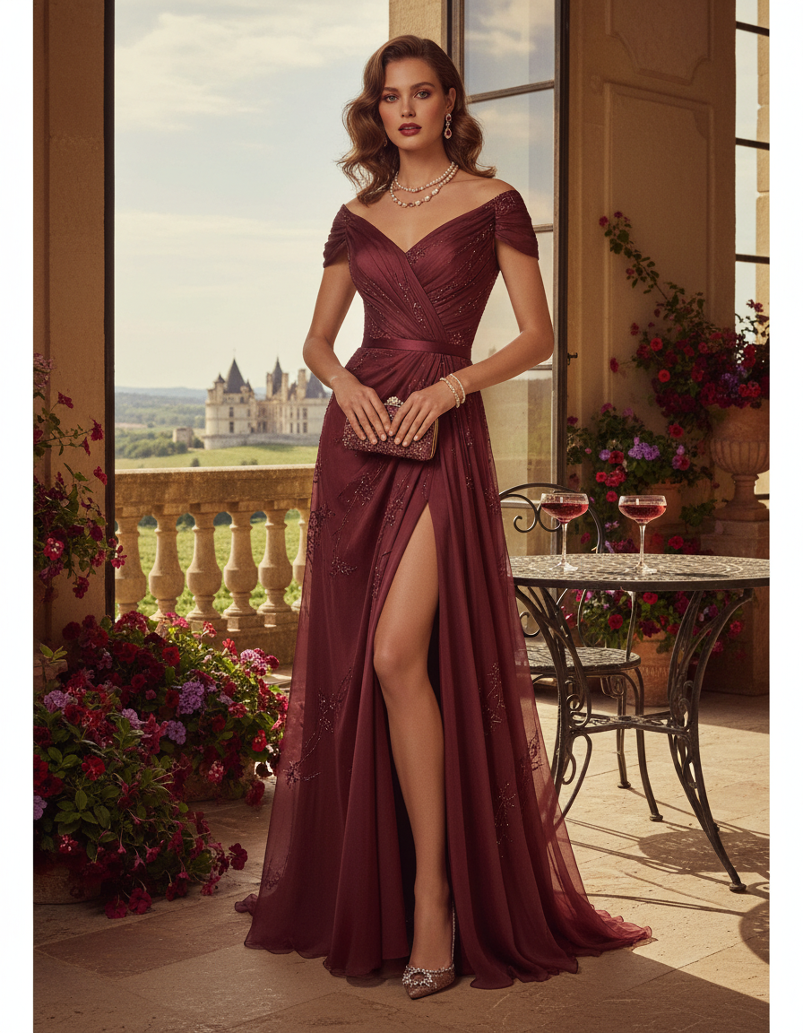 Gemma Deeks Style Guide: Cocktail Attire Holiday parties in Burgundy Summer 2026