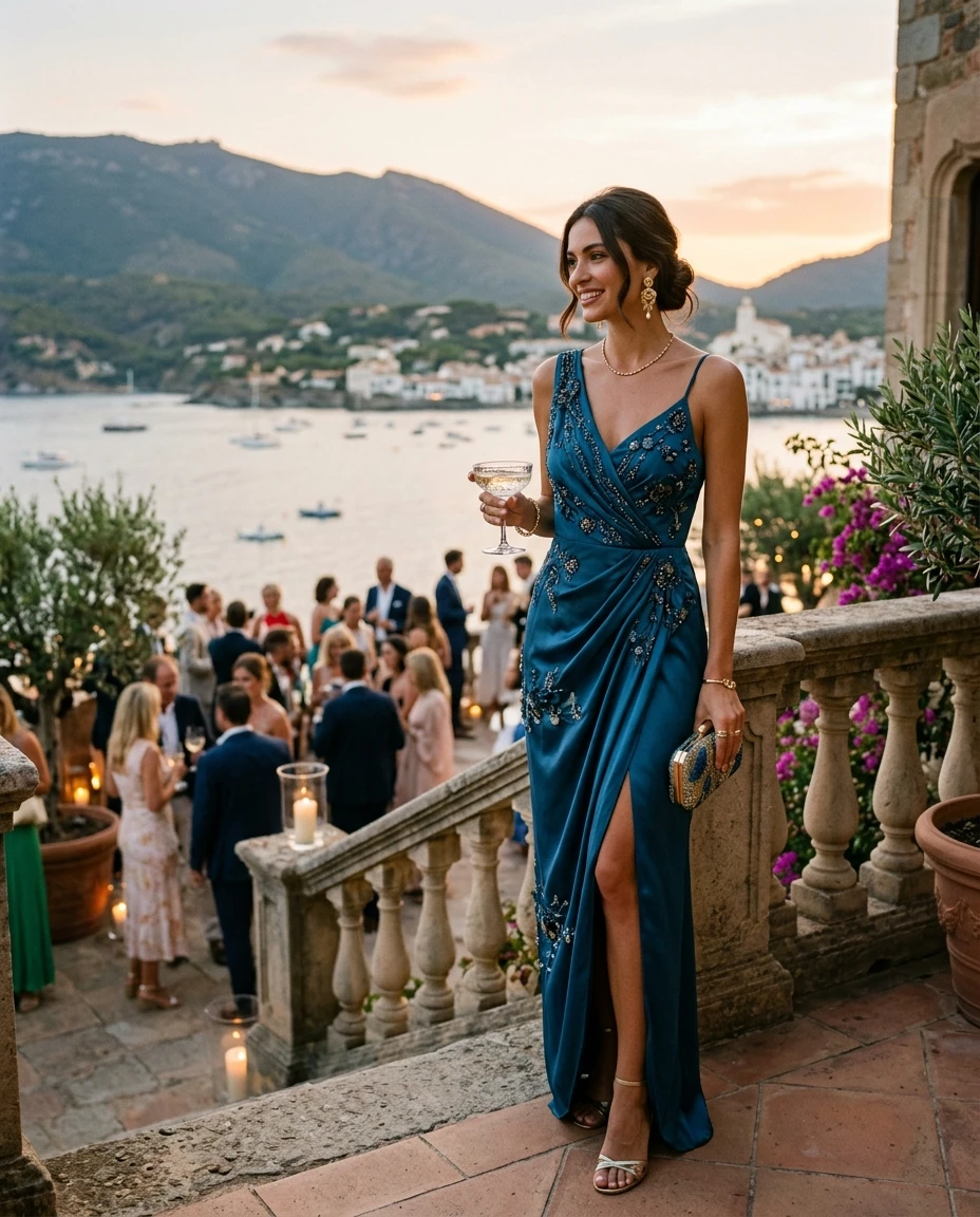 Gemma Deeks Style Guide: Cocktail Attire Holiday parties in Catalonia Summer 2026