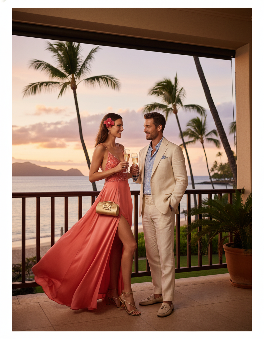 Gemma Deeks Style Guide: Cocktail Attire Holiday parties in Hawaii Summer 2026