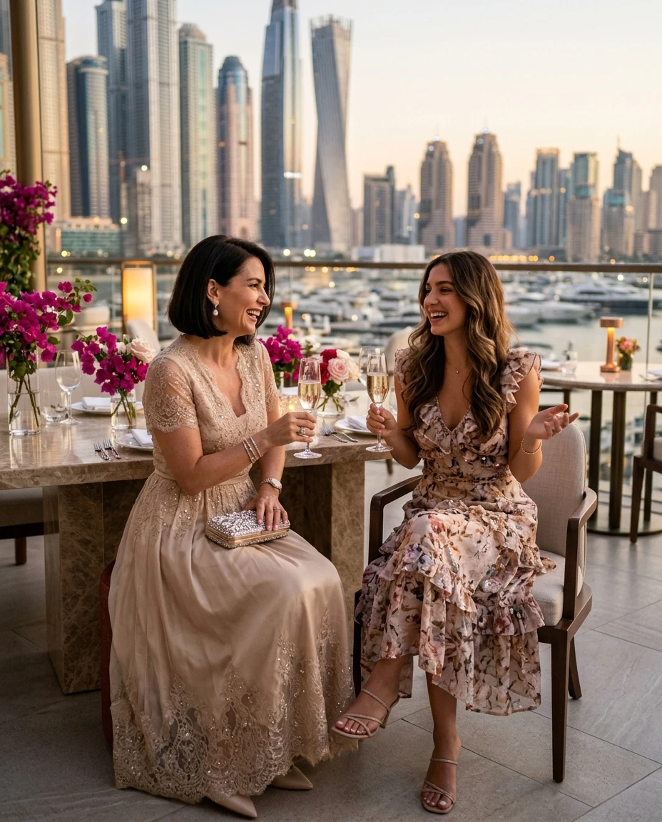 Gemma Deeks Style Guide: Cocktail Attire Mother’s Day in Dubai Summer 2026