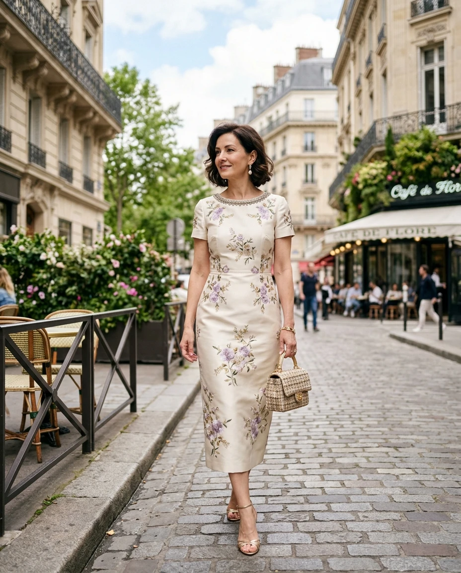Gemma Deeks Style Guide: Cocktail Attire Mother’s Day in Paris Summer 2026
