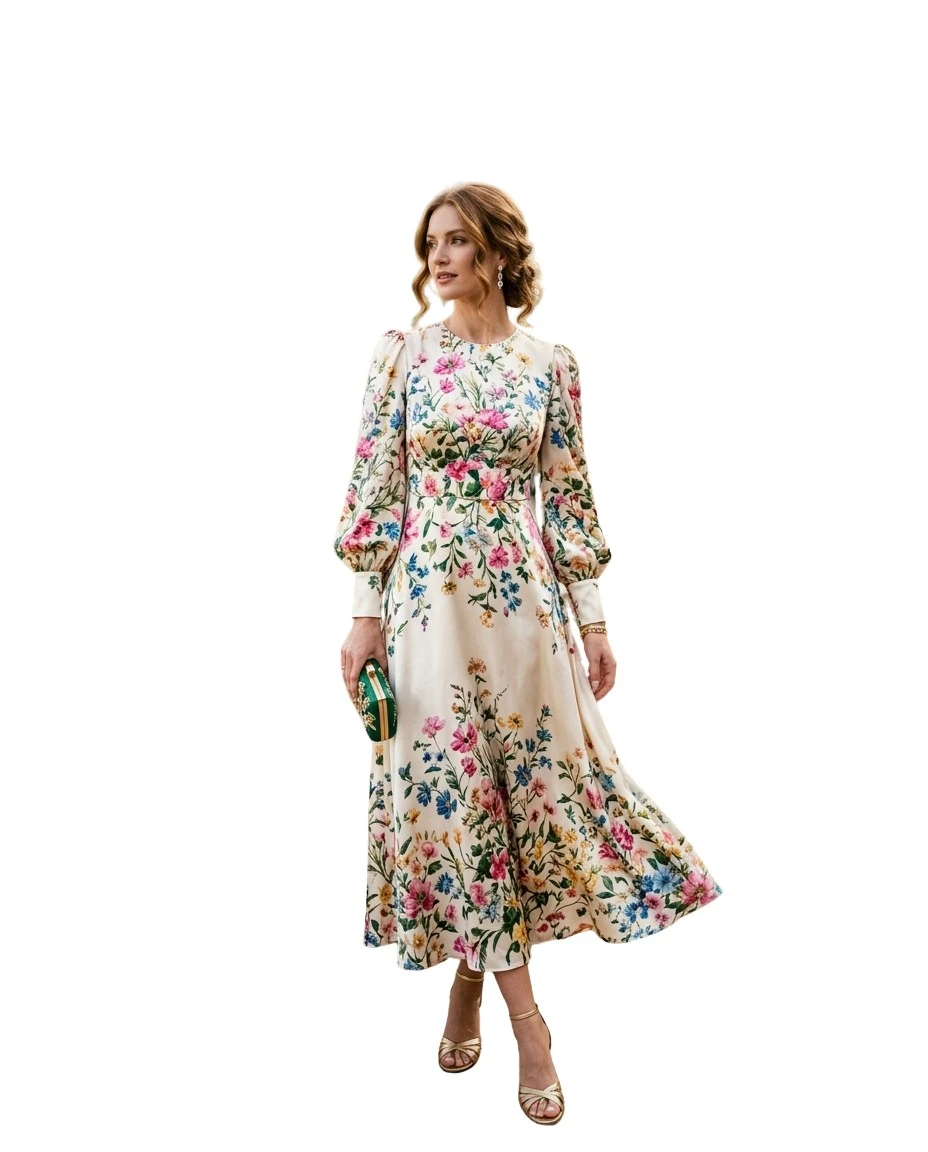 Gemma Deeks Style Guide: Cocktail Attire wedding guest dress in Aspen Summer 2026