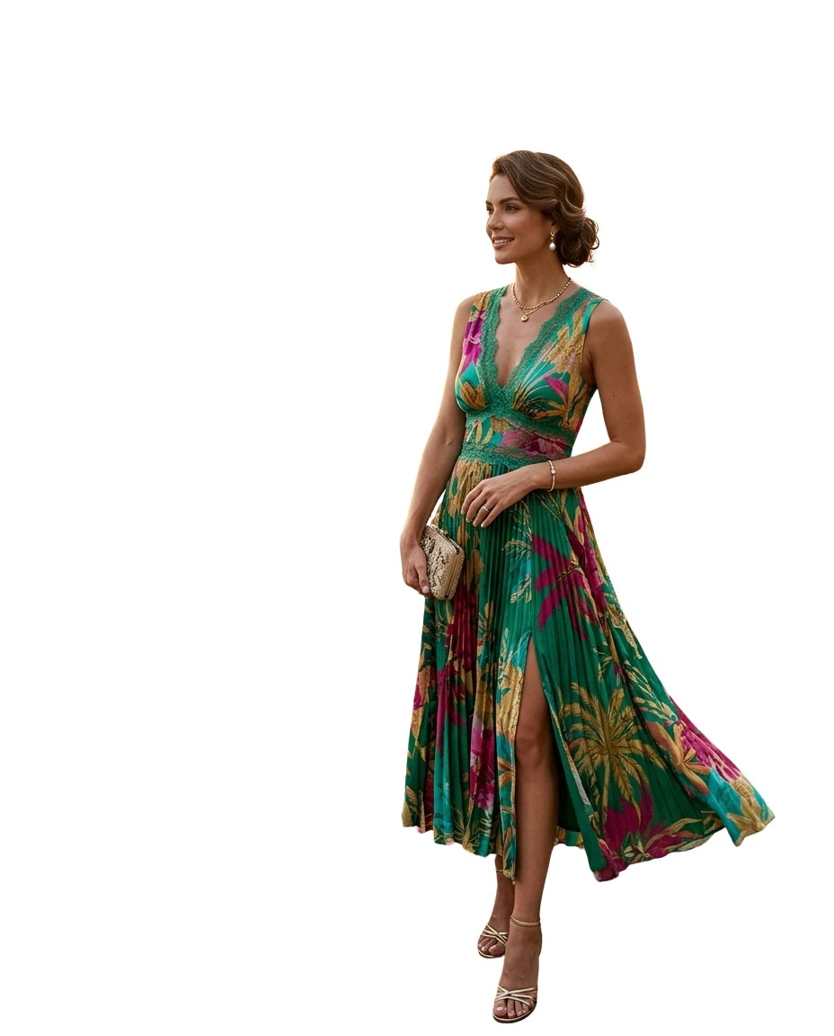 Gemma Deeks Style Guide: Cocktail Attire wedding guest dress in Costa Rica Summer 2026