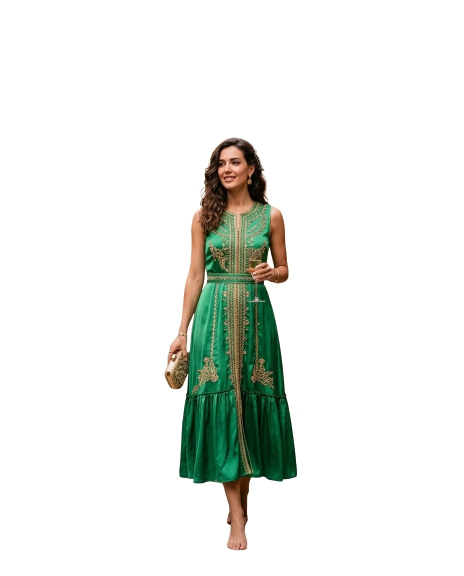Gemma Deeks Style Guide: Cocktail Attire wedding guest dress in Marrakech Summer 2026