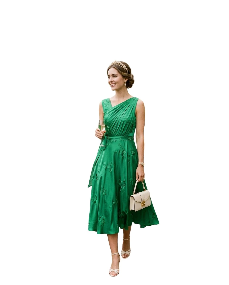 Gemma Deeks Style Guide: Cocktail Attire wedding guest dress in Scotland Summer 2026