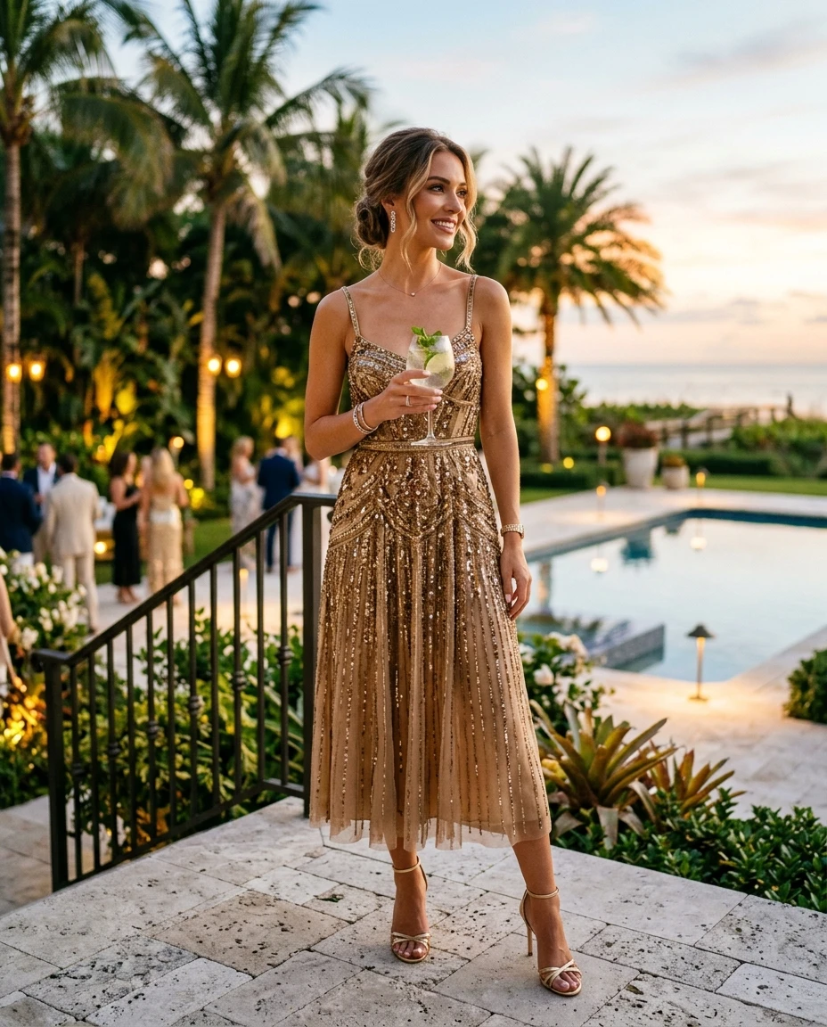 Gemma Deeks Style Guide: Cocktail Birthday in Florida Summer 2026