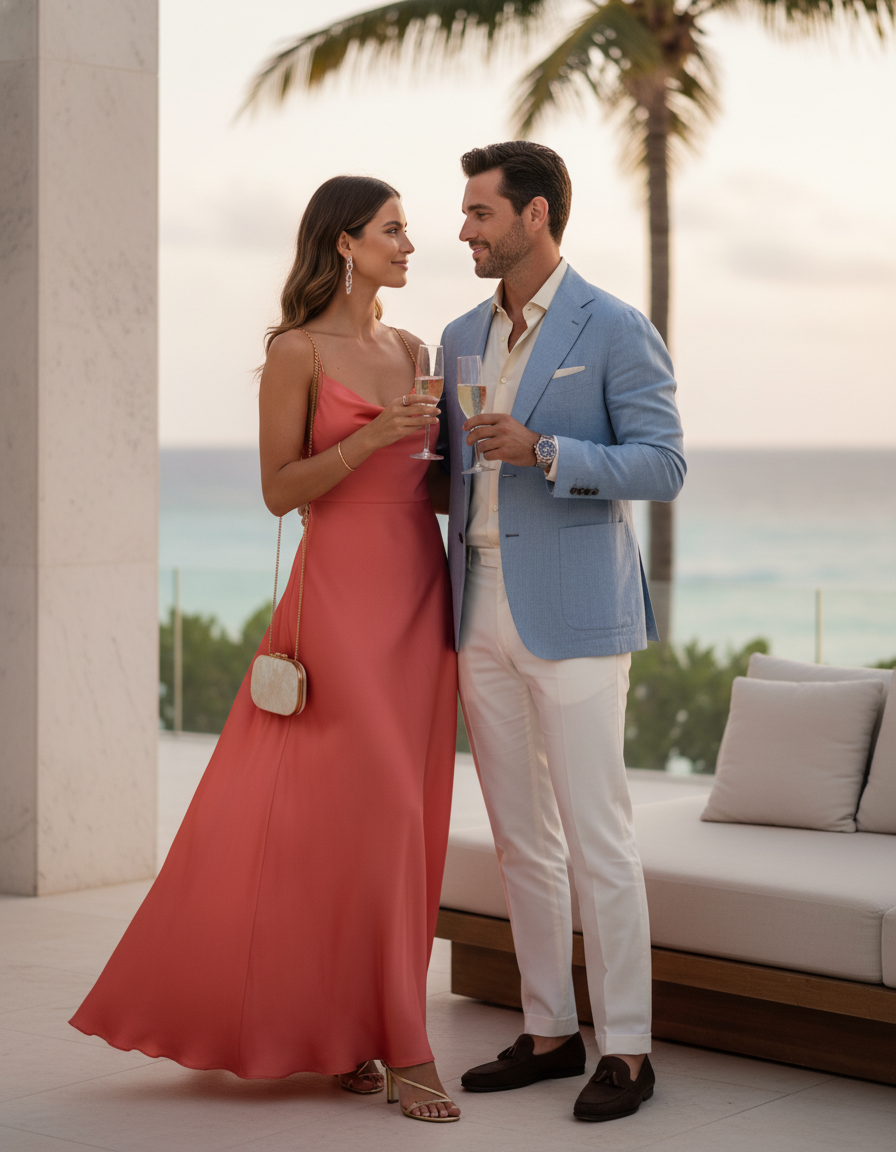 Gemma Deeks Style Guide: Cocktail Date night in Cancun Summer 2026