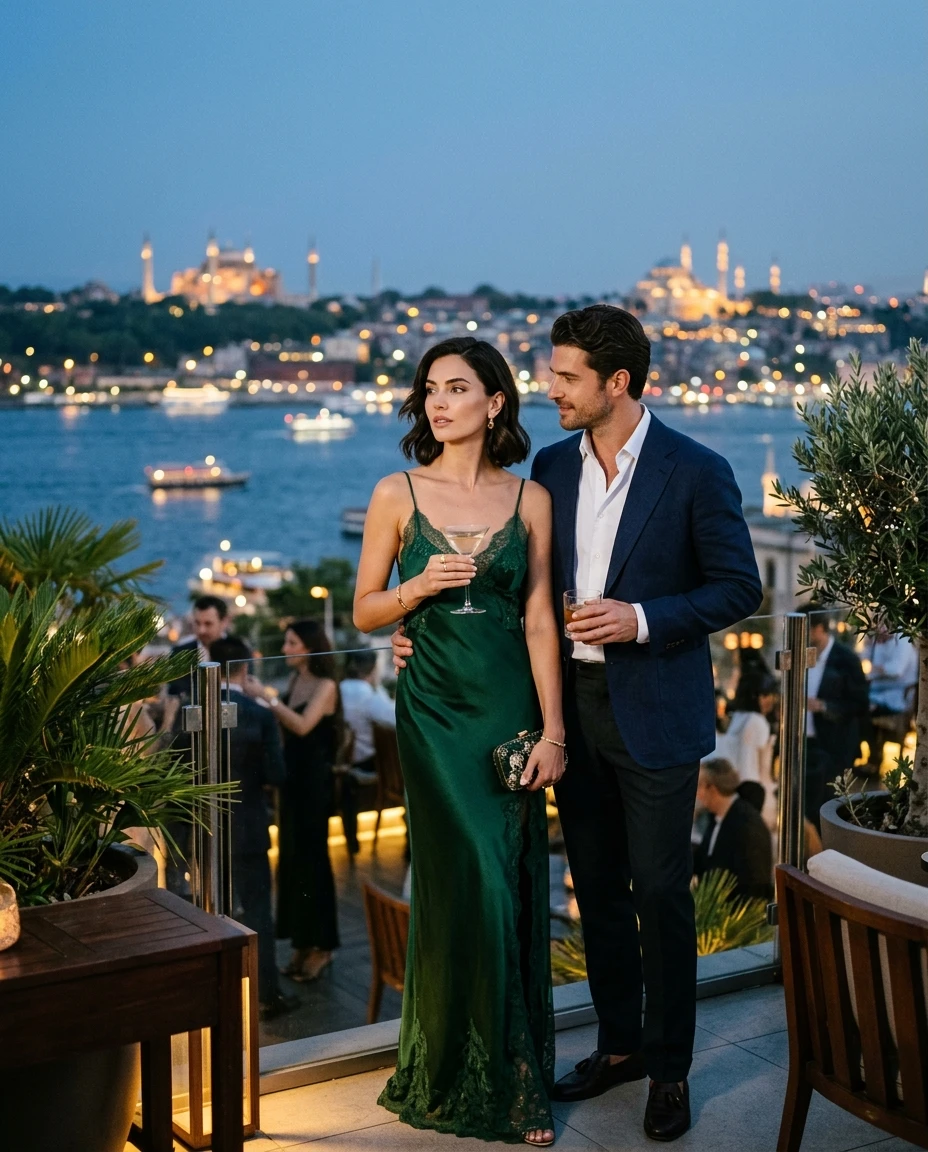 Gemma Deeks Style Guide: Cocktail Date night in Istanbul Summer 2026