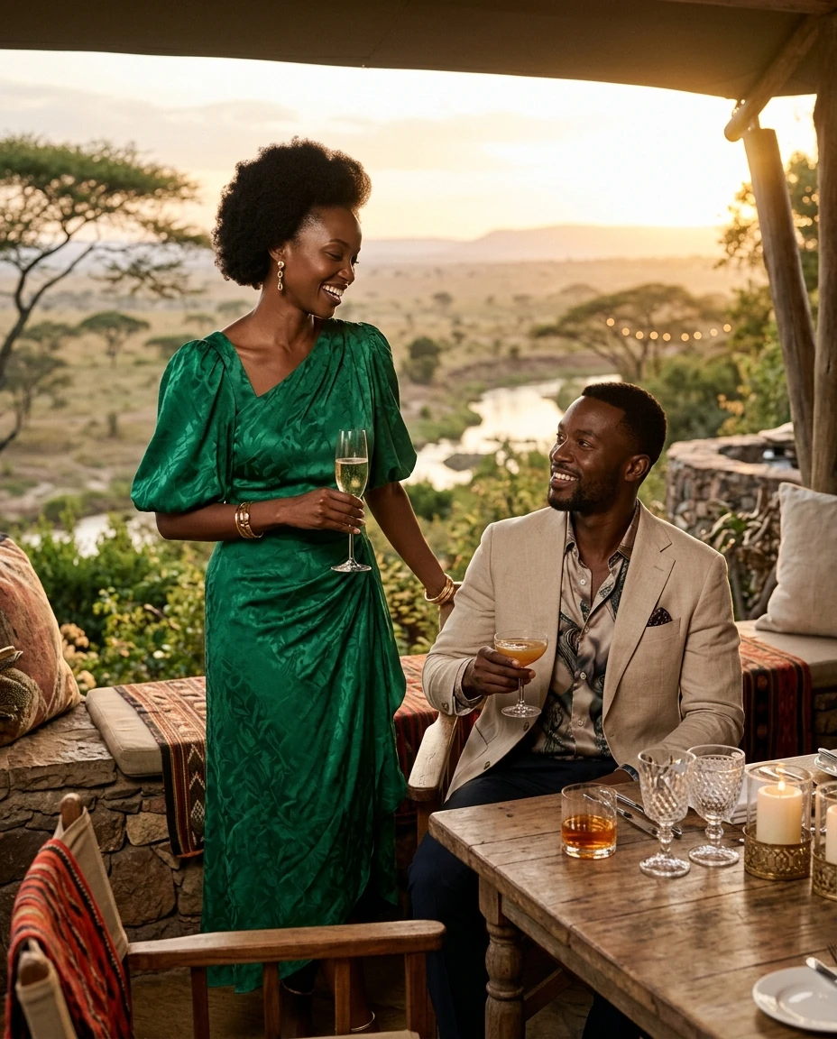 Gemma Deeks Style Guide: Cocktail Date night in Kenya Summer 2026