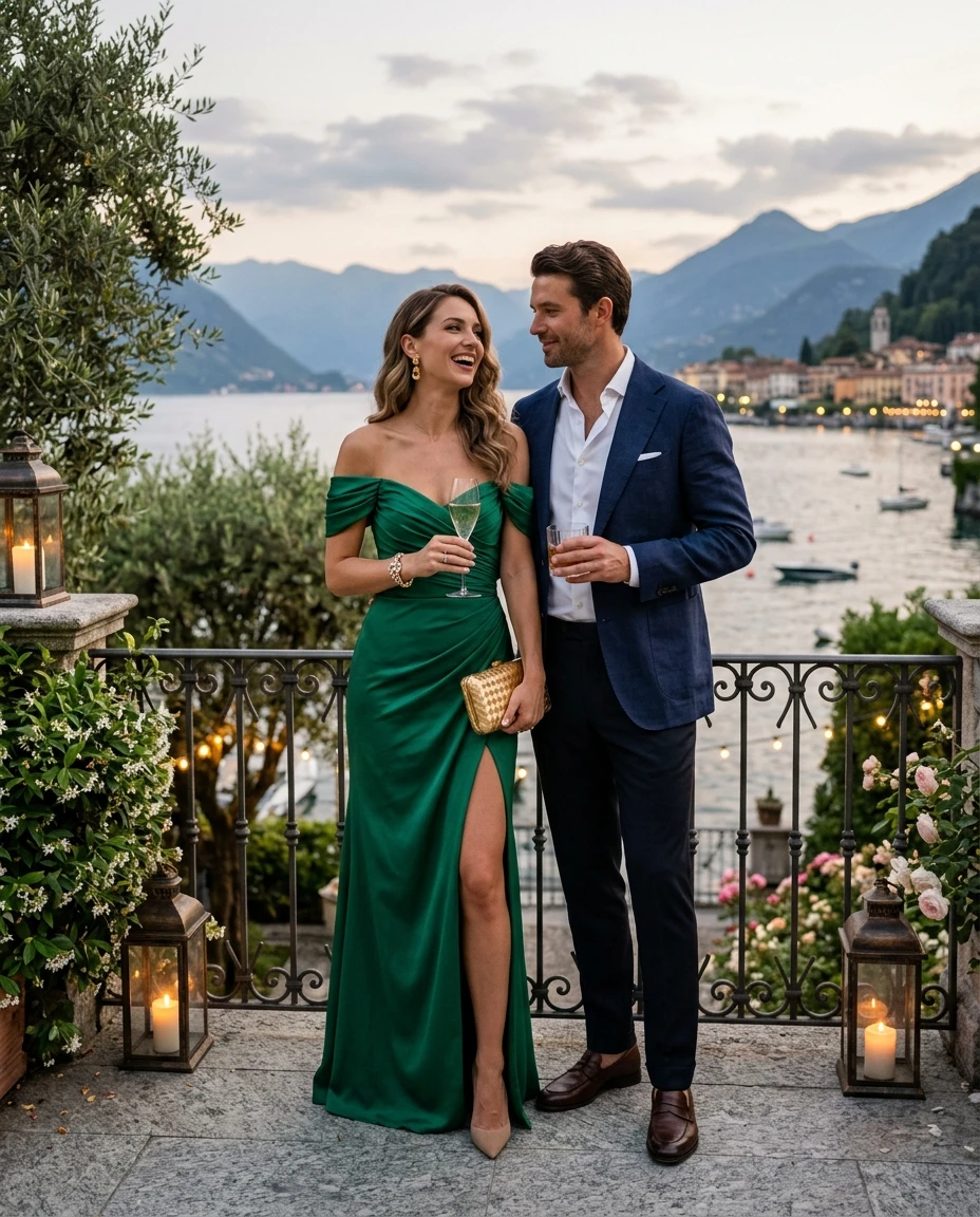 Gemma Deeks Style Guide: Cocktail Date night in Lake Como Summer 2026
