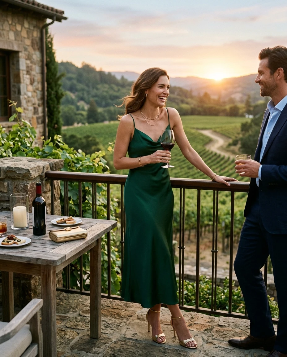 Gemma Deeks Style Guide: Cocktail Date night in Napa Valley Summer 2026