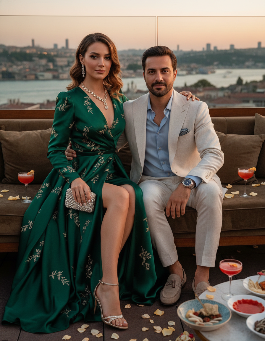Gemma Deeks Style Guide: Cocktail Date night in Turkey Summer 2026