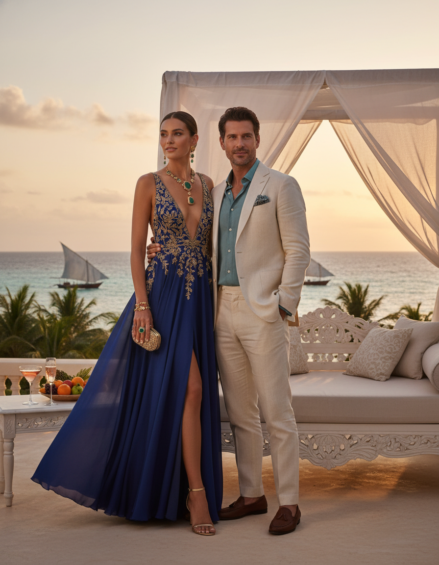 Gemma Deeks Style Guide: Cocktail Date night in Zanzibar Summer 2026