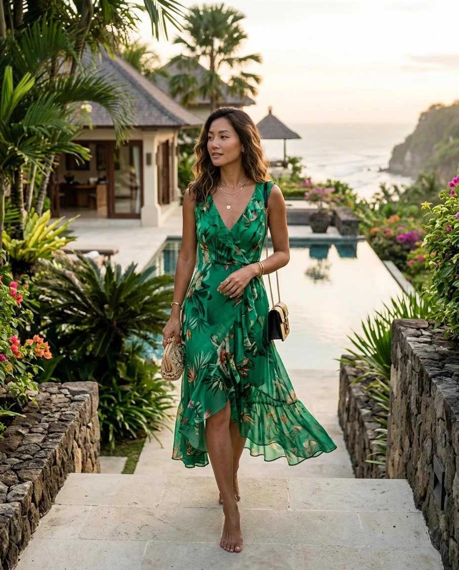 Gemma Deeks Style Guide: Cocktail Designer Summer Dresses in Bali Summer 2026