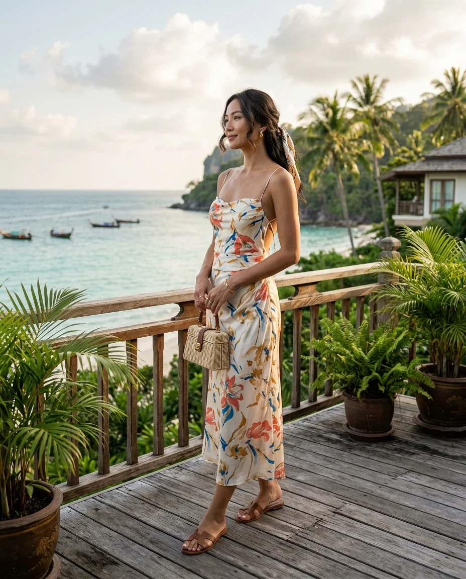 Gemma Deeks Style Guide: Cocktail Designer Summer Dresses in Thailand Summer 2026