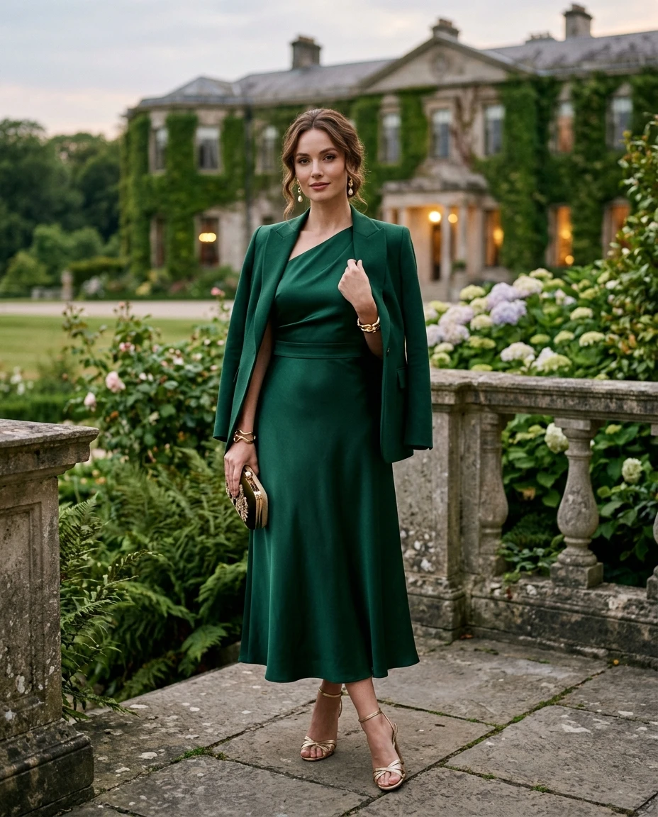 Gemma Deeks Style Guide: Cocktail dinner outfit in Ireland Summer 2026