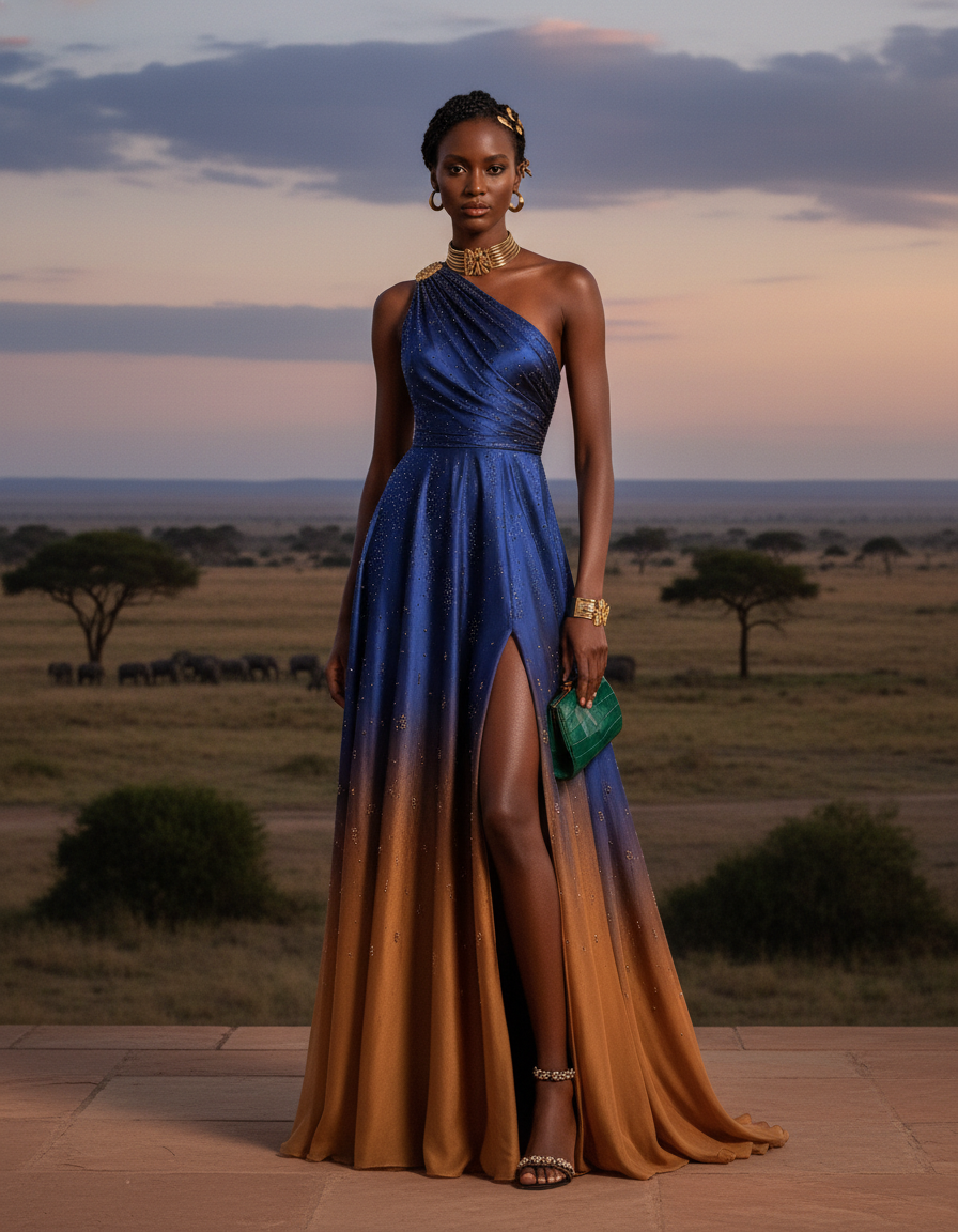 Gemma Deeks Style Guide: Cocktail dinner outfit in Kenya Summer 2026