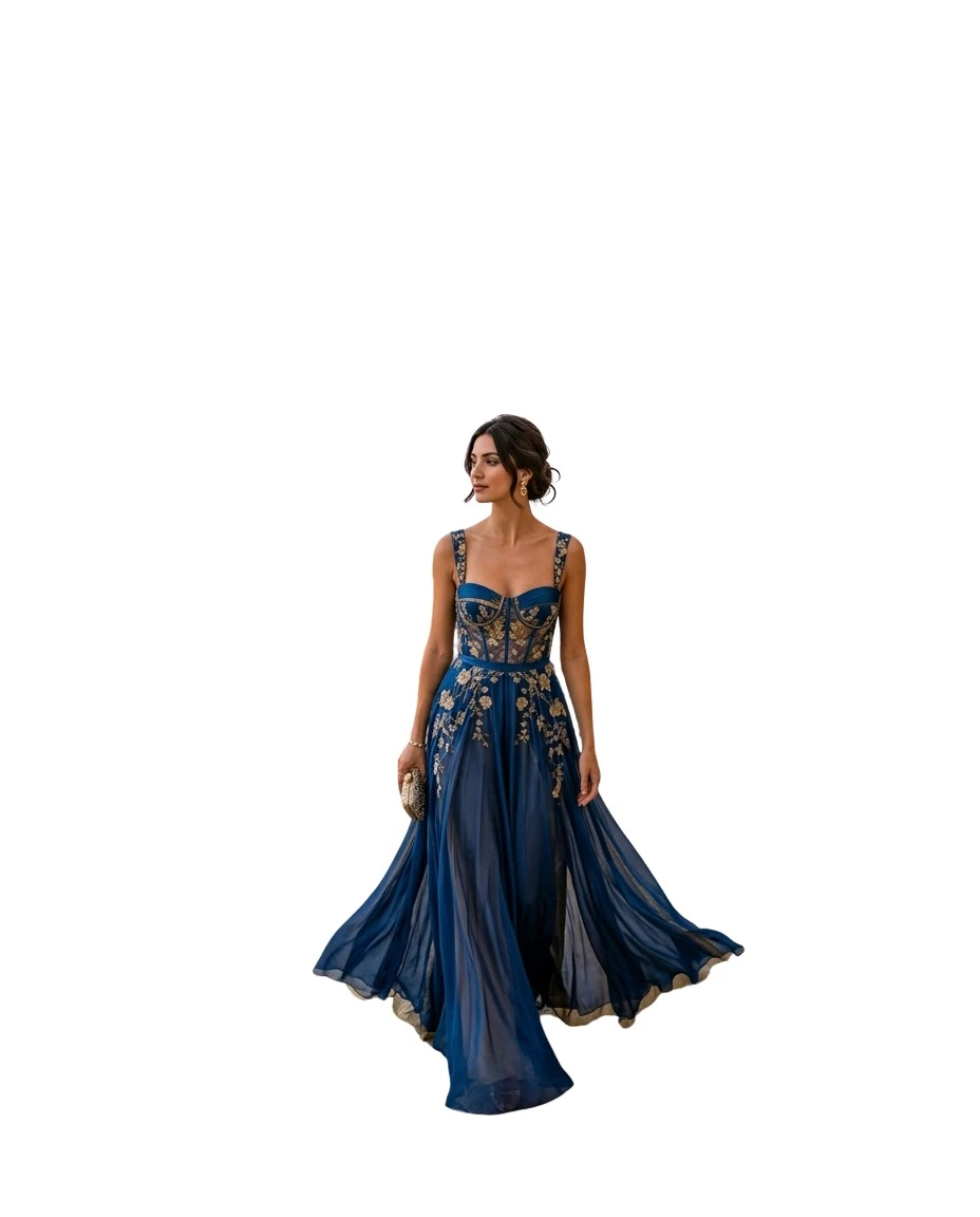 Gemma Deeks Style Guide: Cocktail gala gown in Malta Summer 2026