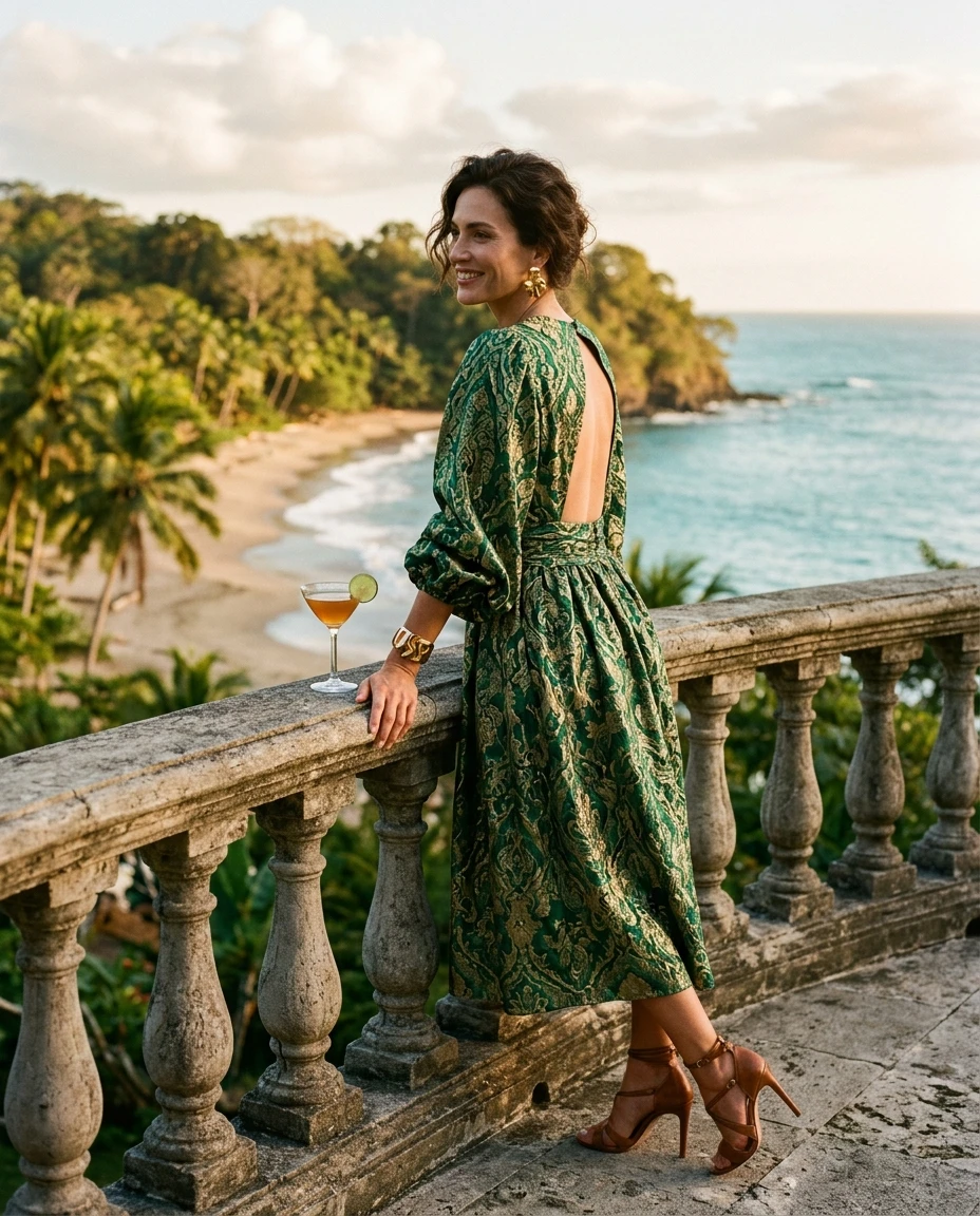 Gemma Deeks Style Guide: Cocktail Holiday parties in Costa Rica Summer 2026