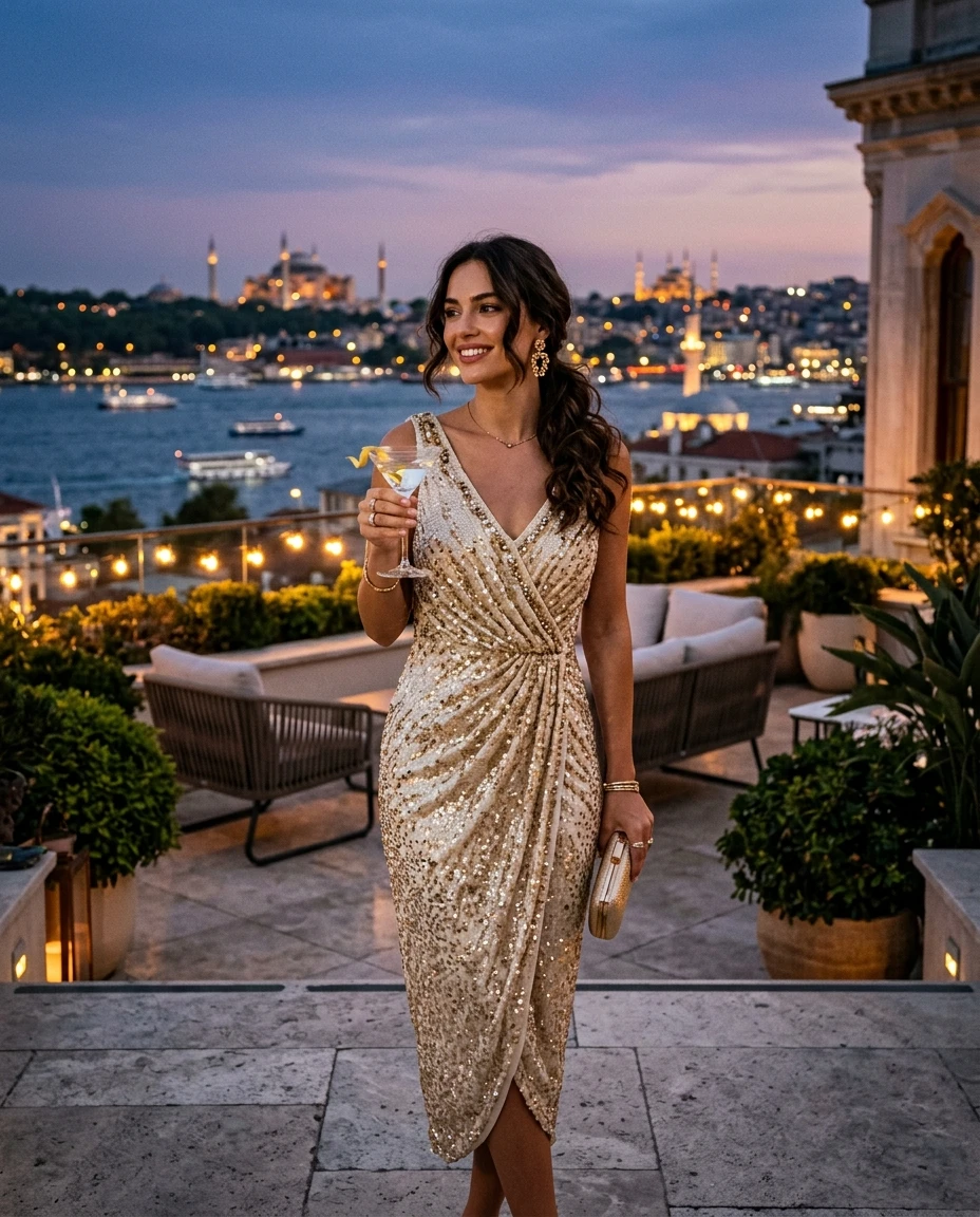 Gemma Deeks Style Guide: Cocktail Holiday parties in Istanbul Summer 2026