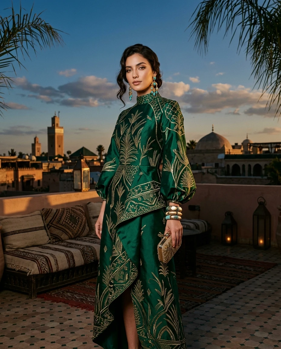 Gemma Deeks Style Guide: Cocktail Holiday parties in Moroco Summer 2026