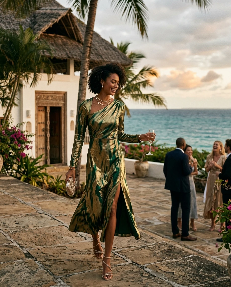 Gemma Deeks Style Guide: Cocktail Holiday parties in Zanzibar Summer 2026
