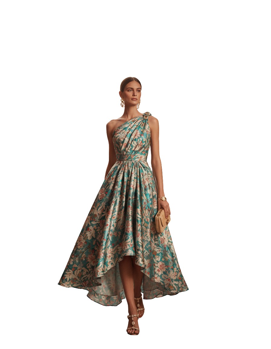 Gemma Deeks Style Guide: Cocktail wedding guest dress in Mexico Summer 2026
