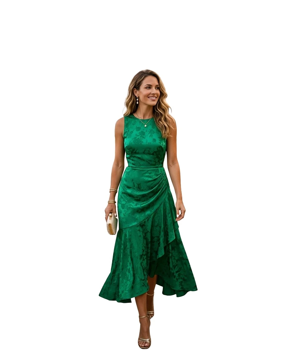 Gemma Deeks Style Guide: Cocktail wedding guest dress in Montego Bay Summer 2026
