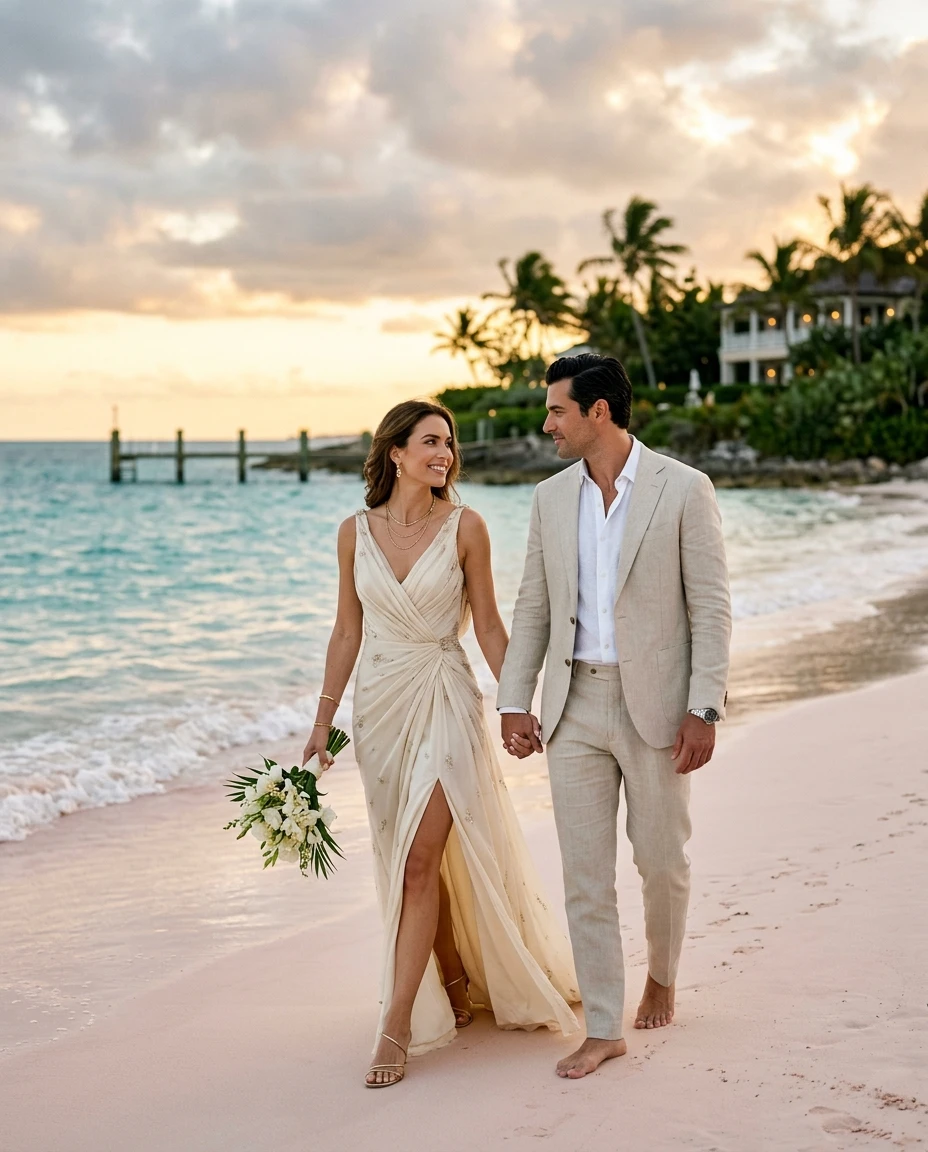 Gemma Deeks Style Guide: Elegant Chic Anniversary in Bahamas Summer 2026