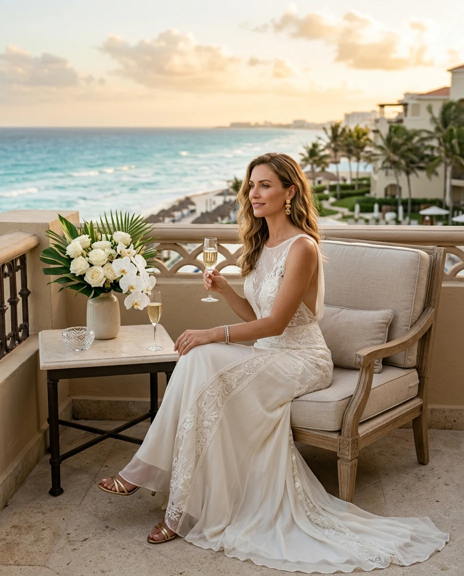 Gemma Deeks Style Guide: Elegant Chic Anniversary in Cancun Summer 2026