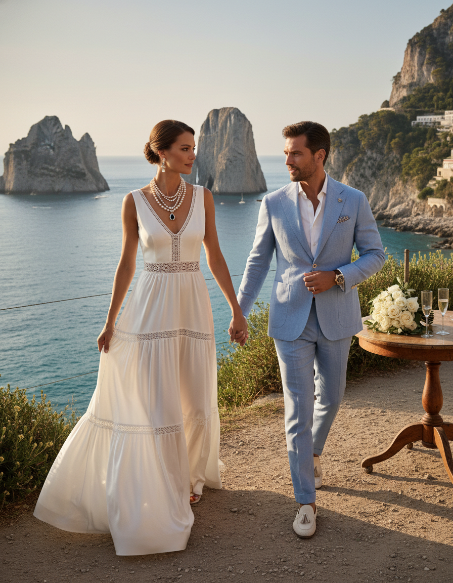 Gemma Deeks Style Guide: Elegant Chic Anniversary in Capri Summer 2026
