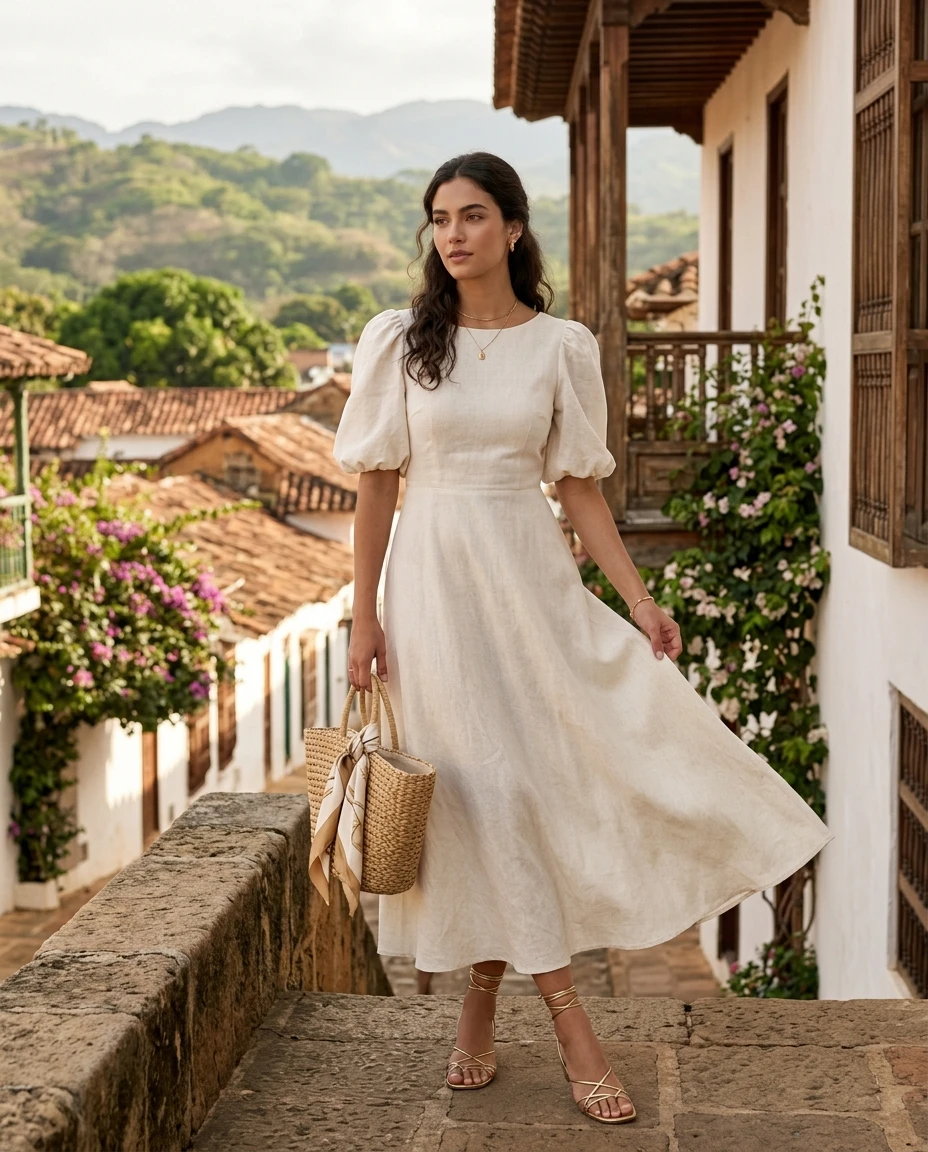 Gemma Deeks Style Guide: Elegant Chic Anniversary in Colombia Summer 2026