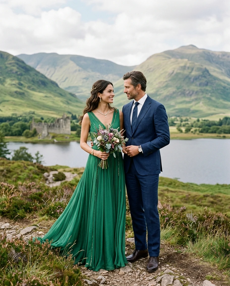 Gemma Deeks Style Guide: Elegant Chic Anniversary in Scotland Summer 2026