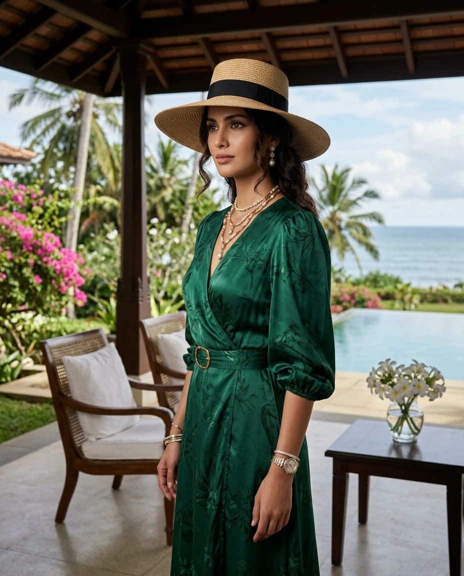 Gemma Deeks Style Guide: Elegant Chic Anniversary in Sri Lanka Summer 2026
