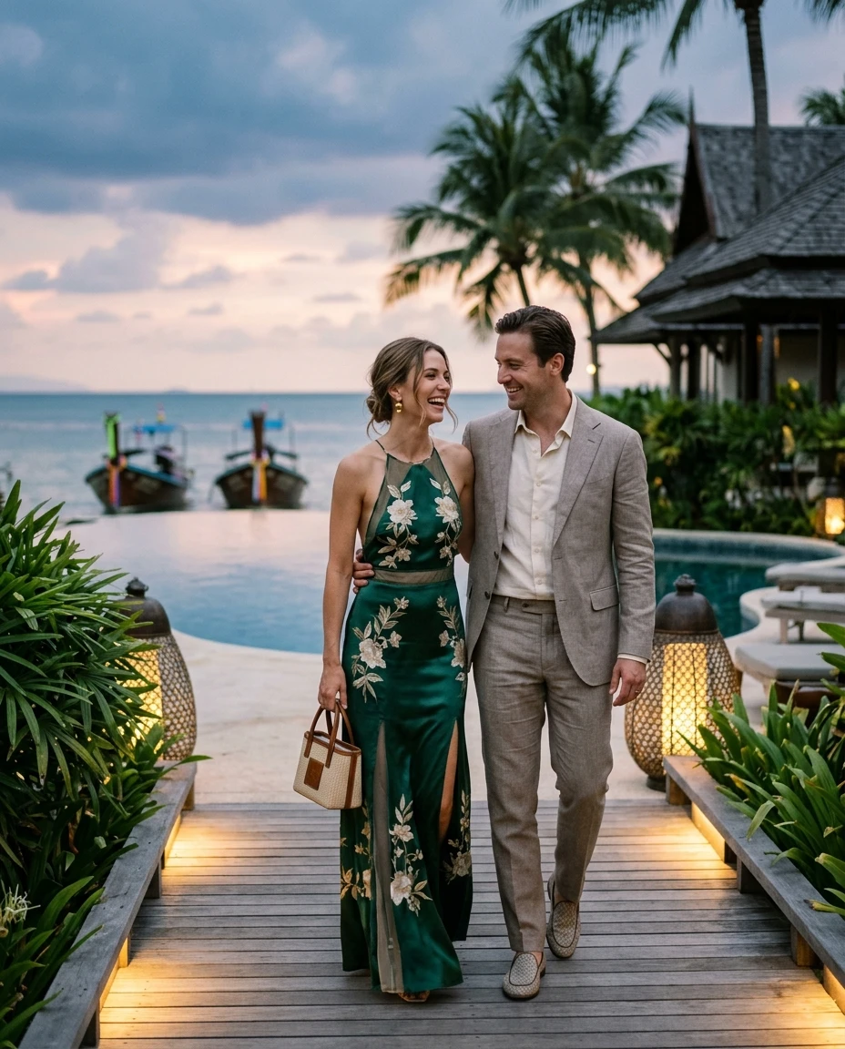 Gemma Deeks Style Guide: Elegant Chic Anniversary in Thailand Summer 2026