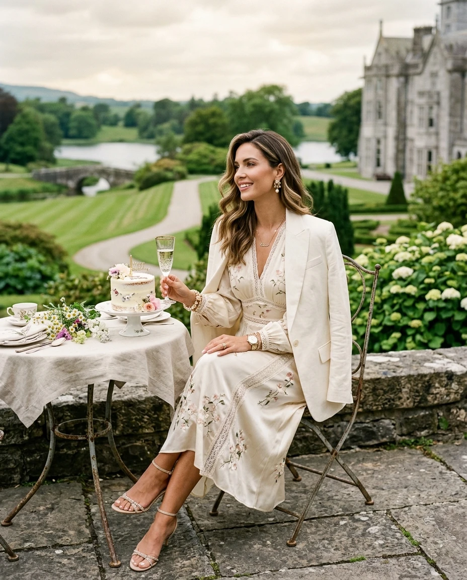 Gemma Deeks Style Guide: Elegant Chic Birthday in Ireland Summer 2026