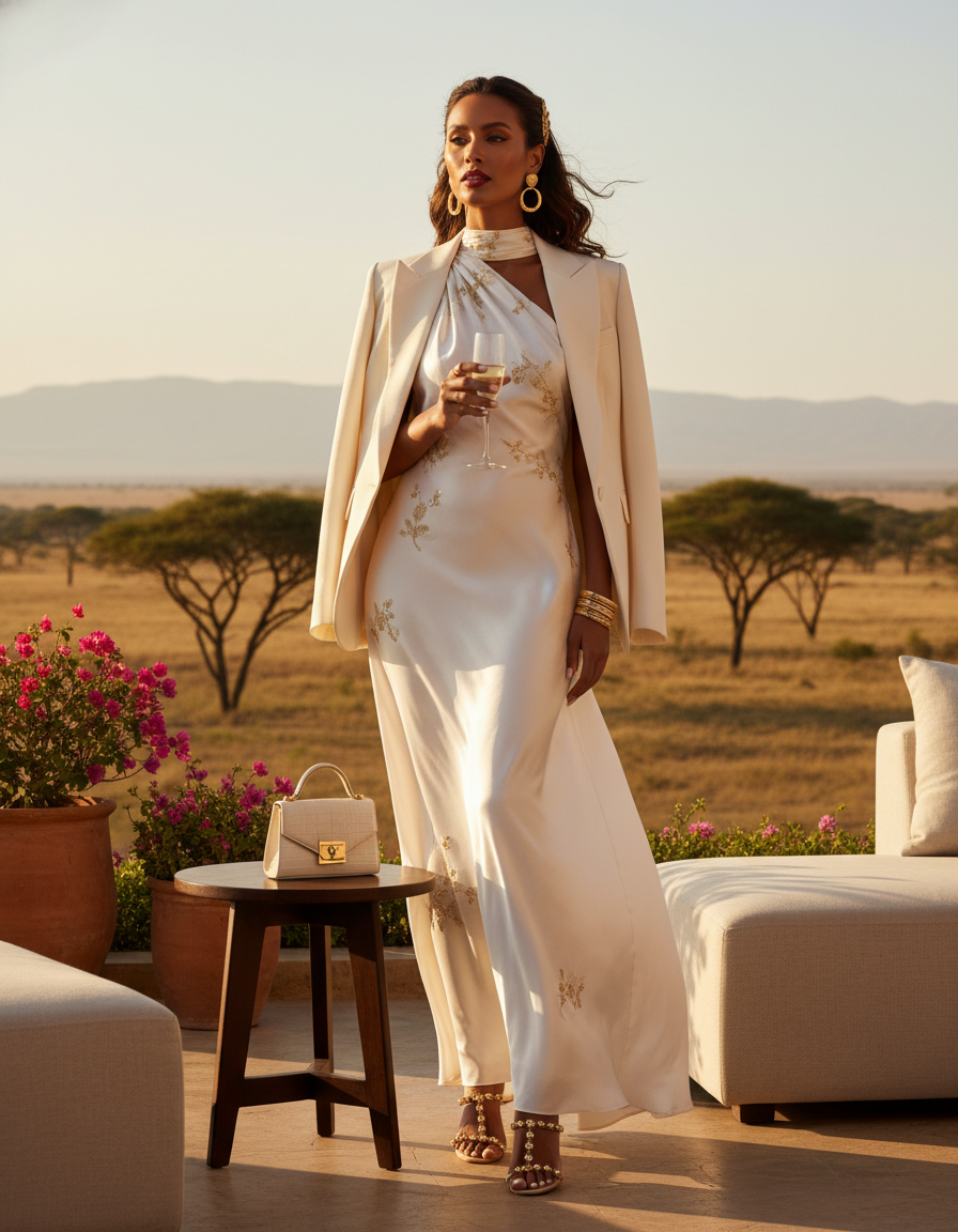 Gemma Deeks Style Guide: Elegant Chic Birthday in Kenya Summer 2026