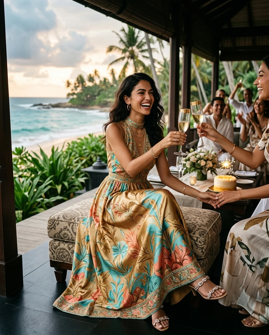 Gemma Deeks Style Guide: Elegant Chic Birthday in Sri Lanka Summer 2026