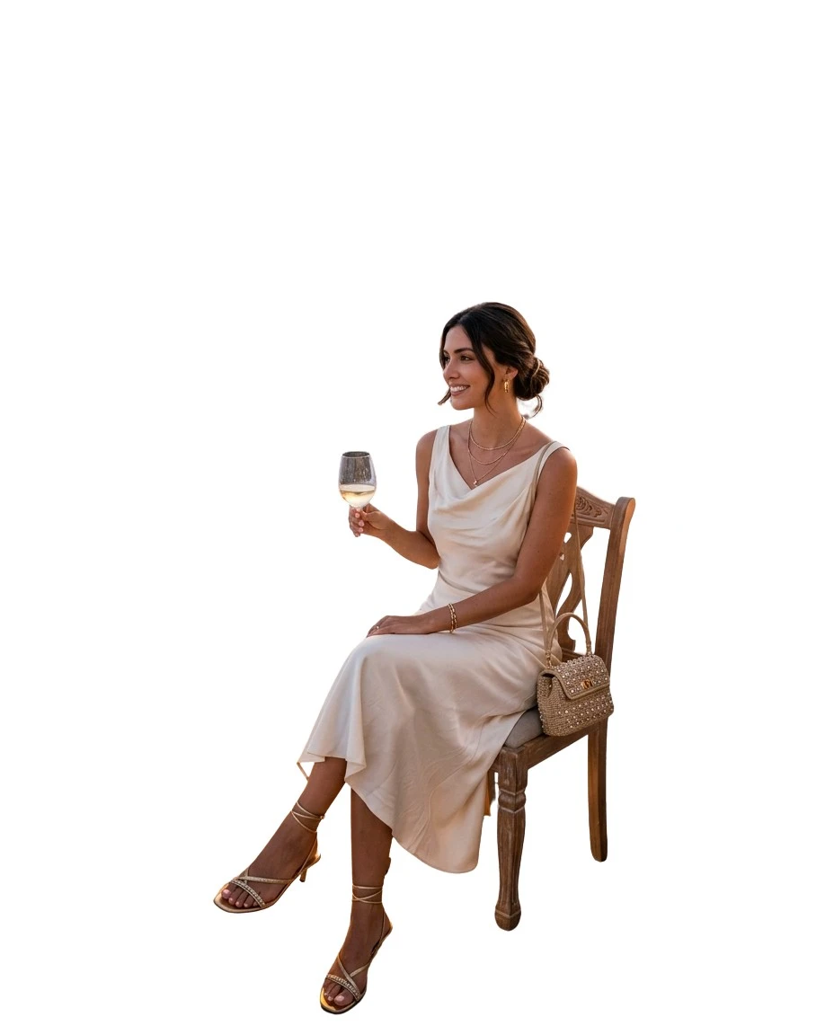 Gemma Deeks Style Guide: Elegant Chic Date night in Greece Summer 2026