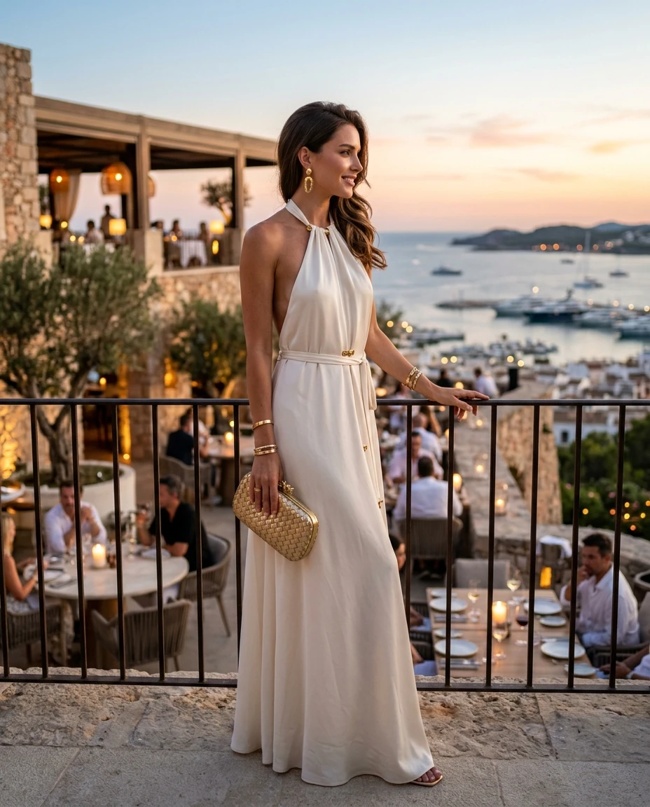 Gemma Deeks Style Guide: Elegant Chic Date night in Ibiza Summer 2026