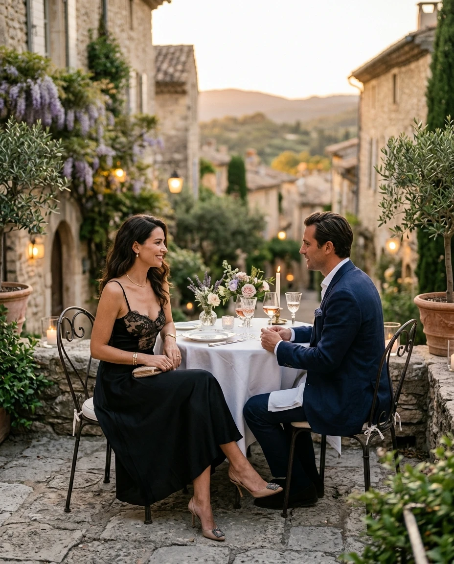 Gemma Deeks Style Guide: Elegant Chic Date night in Provence France Summer 2026